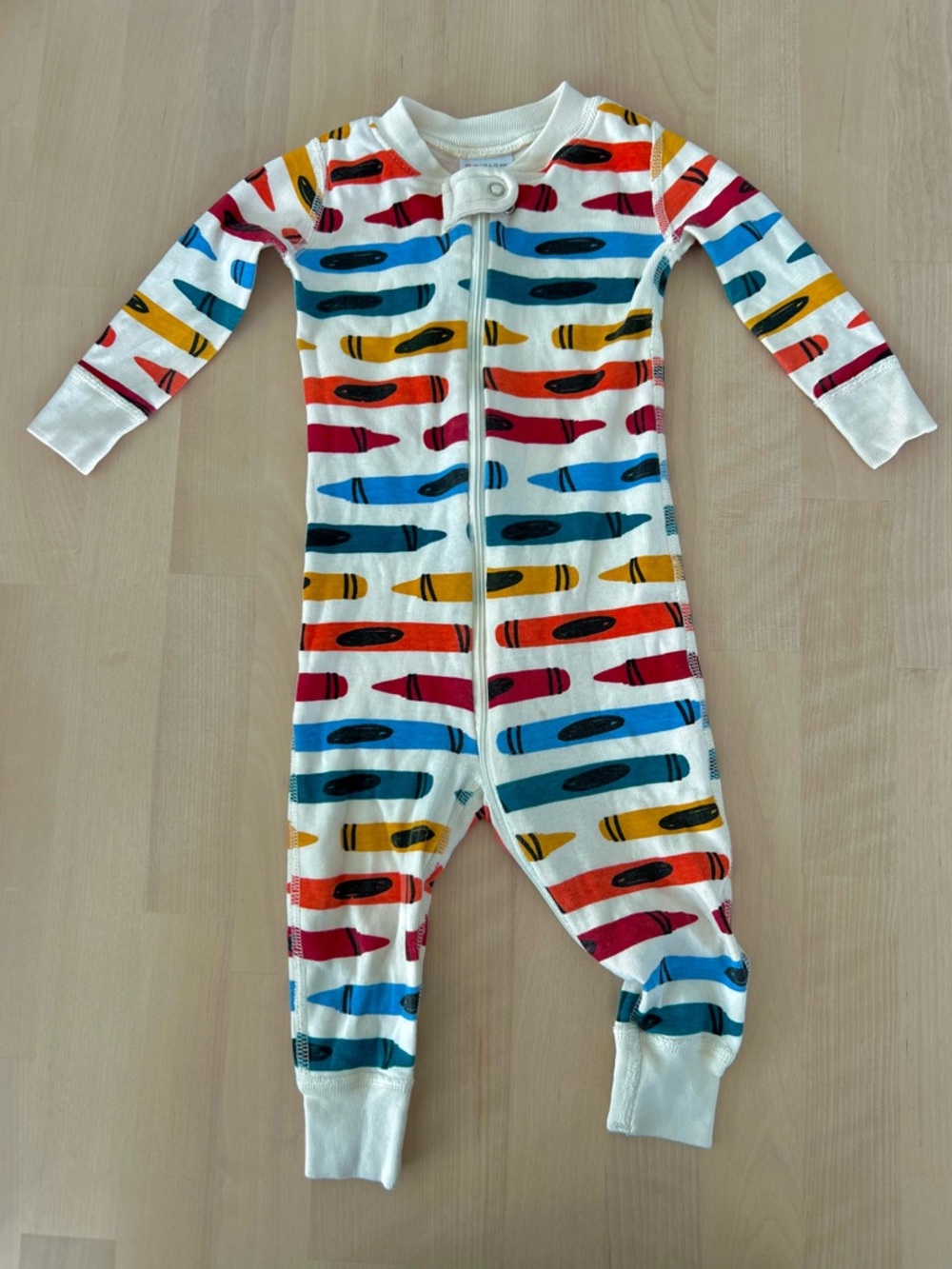 Hanna Anderson Crayon Baby Pajamas 100% Organic Cotton 70cm 6–12 Months